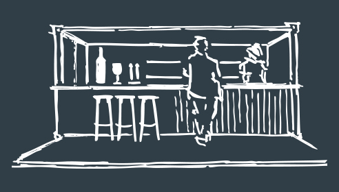 Skizze Eventcontainer Messecontainer