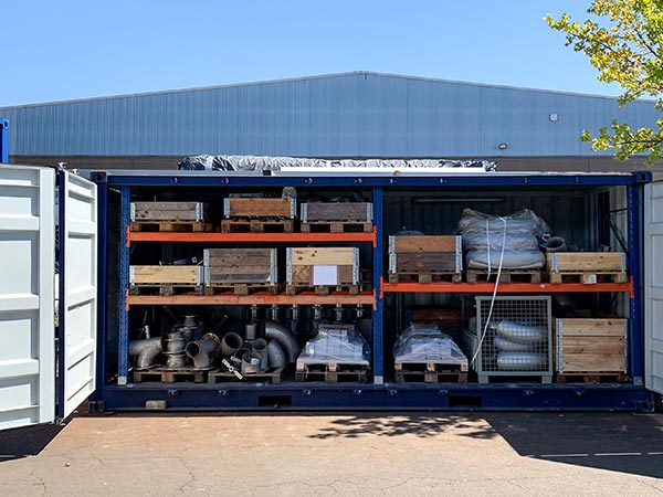 Lagercontainer Open Side